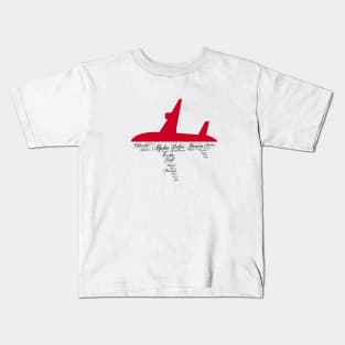 Aviation Phonetic Alphabet Pilot Airplane Kids T-Shirt